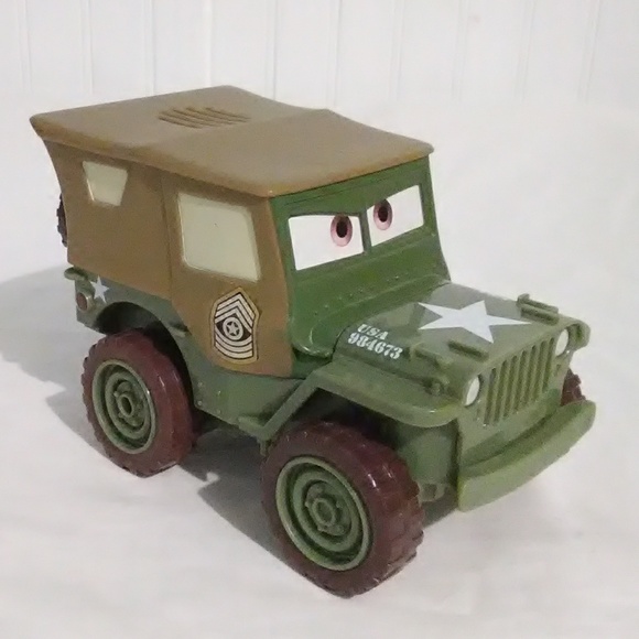 Mattel Other - GUC Sarge Cars Jeep (Sounds)